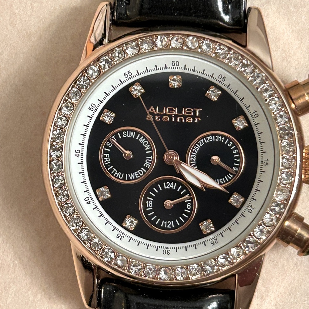 August Steiner Women's Multifunction Swiss Quartz Fashion Watch